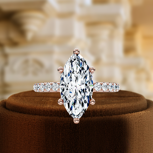 Bague solitaire en or blanc massif 14 carats avec diamant de laboratoire 1,5 carat, pavé à 6 griffes, certifiée IGI, pour mariage, fête ou promesse - Product Image 4