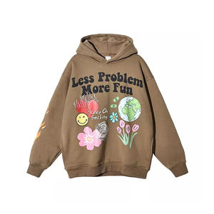 Sweat-shirt unisexe de haute qualité pour homme, surdimensionné, 100% coton, personnalisable, impression 3D en relief, style streetwear - Product Image 4