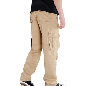 Nouveau pantalon cargo baggy de ski style urbain, taille élastique, imperméable, couleur unie, coupe ample, streetwear hip-hop - Product Image 4