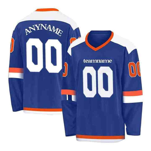 Maillot de hockey sur glace 2025, polyester de haute qualité, design personnalisé, impression par sublimation, logo brodé, uniforme de hockey personnalisé - Product Image 1