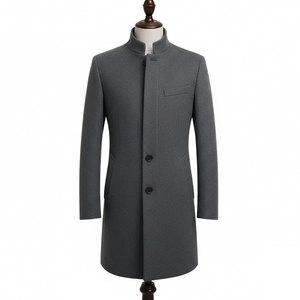 Manteau d'hiver moderne en laine pour homme, style classique de haute qualité, bordure en fourrure, respirant, personnalisable, vente en gros - Product Image 1