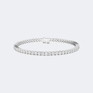 Luxury 5.00 CTW Round Brilliant Cut Lab Grown Diamond Bracelet For Women Sterling Silver Wedding Anniversary Jewelry Fine <b>Gift</b> - Product Image 3