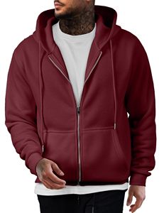 Plus Size <b>Men's</b> Hoodies 100% Cotton Blank Hoody Custom Printing Your Brand Logo Fleece Oversized <b>Pullover</b> Hoodie Hot Selling - Product Image 2