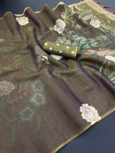 ผ้าซารีลิลแลนคอตตอนลายนูนสุดพิเศษ สวยงาม โดดเด่น ทันสมัย แห้งเร็ว พร้อมภาพถ่ายนางแบบจริง - Product Image 5