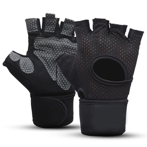Custom Men Women's Workout Gloves Exercise Breathable Polyester Gym Training Gloves For Weight Lifting Powerlifting & Cycling - Product Image 4