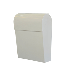 Contemporary Matte Black Metal Mailbox Embossed <b>Post</b> Newspaper Slot <b>Wall</b> Mount Outdoor Letter <b>Box</b> Home Exterior Decor - Product Image 2