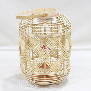 Artex Dong Thap Vietnam Factory Candle Holders <b>Lanterns</b> Decorative Handmade Bamboo <b>Rattan</b> Vintage Ecofriendly - Product Image 6