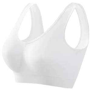 Ensemble soutien-gorge de sport grande taille pour femme, maintien élevé, respirant, réversible, avec coussinets amovibles, écologique, logo frontal - Product Image 6