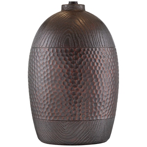 Luxury design Bronze <b>Table</b> <b>Lamp</b> Textured Metal <b>Base</b> Linen Fabric Shade Elegant Bedside Nightstand Light Home Decor Accent - Product Image 3