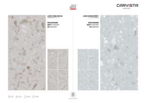 Carreaux de porcelaine Matt Carving Designer, format 600x1200, grands carreaux pour sol et mur, pour usage intérieur luxueux, bureaux et espaces commerciaux. - Product Image 6