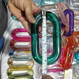 home decoration The Customization <b>resin</b> Chain links very big size and <b>clear</b> colors multi colors <b>resin</b> big links available - Product Image 6