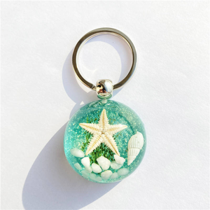 Porte-clés Monde Sous-Marin en Résine Étoile de Mer Ambre – Bijou Fantaisie Mignon et Tendance, Idéal Cadeau - Product Image 4