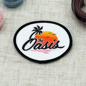 Patch brodé en chenille 3D thermocollant, patch brodé en chenille avec logo lettre tissé, patch brodé en chenille personnalisé à repasser - Product Image 1