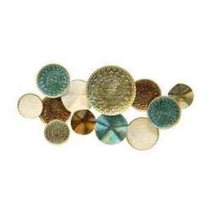 Modern Metal Wall Sculpture <b>Circular</b> Abstract Geometric Art Home Decor Living Room Multi Piece Set - Product Image 4