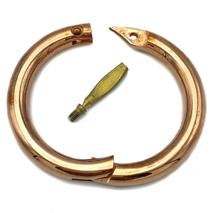 Anillo de control nasal de acero inoxidable resistente a la corrosión de tamaño estándar para ganado, instrumento veterinario para animales de granja - Product Image 3