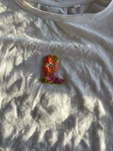 Magnifique débardeur perlé fait main de luxe pour femme avec broderie complexe et finitions élégantes de créateur - Product Image 1