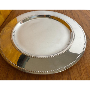 Assiettes et plats au design admirable, assiette de présentation en métal en acier inoxydable poli miroir, pour servir les aliments. - Product Image 4