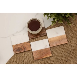 Posavasos de Madera Maciza de Primera Calidad, Reutilizables y Resistentes al Calor, para el Hogar y Restaurantes - Product Image 2