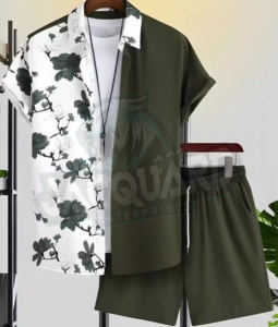 Conjunto de pantalones cortos para hombre de alta calidad, ropa informal, conjunto de pantalones cortos para verano, conjunto de pantalones cortos para hombre a precio de mayoreo - Product Image 2