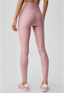 Leggings deportivos para mujer, cintura alta, transpirables, elásticos, para yoga, entrenamiento, correr, gimnasio, pantalones deportivos sin costuras para unisex. - Product Image 4