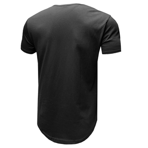 Camiseta de Hombre al por Mayor con Bordado Desgastado y Lavado Ácido, Estilo Urbano, 100% Algodón, con Logotipo Personalizable, Tallas Grandes - Product Image 2