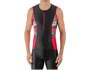 Maillot sans manches léger en Spandex pour hommes, idéal pour le cyclisme et le triathlon, anti-UV, séchage rapide, respirant, avec short à bretelles et collants intégrés - Product Image 2