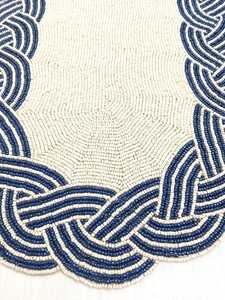Handmade Embroidered Fabric Table <b>Runner</b> Rectangle <b>Green</b> Leaf Design Luxury Eco-Friendly Durable Lightweight Decorative Mat - Product Image 4