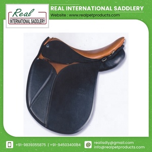Silla de montar de cuero de diseño personalizado RES-19 para salto y equitación, equipo para uso ecuestre al aire libre. - Product Image 5