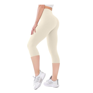 Leggings Capri Super Doux et Respirants pour Femme, Extensibles, Idéaux pour le Sport, la Course, le Yoga - Taille Mi-Haute - Product Image 4