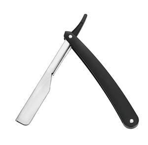 Rasoirs en acier à manche droit Rasoir en acier Rasoir pliant Rasoir en métal à bord vintage pour hommes - Product Image 1