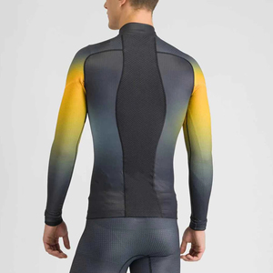 <b>Men's</b> Gradient <b>Long</b> <b>Sleeve</b> <b>Cycling</b> <b>Jersey</b> Sweat-Wicking Breathable Quick Dry Active Stretch Sport Top Adult Wear - Product Image 6