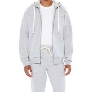 Sweat à capuche zippé pour homme, surdimensionné, de haute qualité, style vintage, effet délavé soleil et usé, délavé à l'acide - Product Image 3
