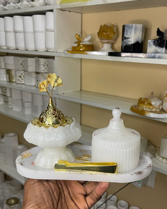 ชุดเตาเผาเครื่องหอมเรซิ่นทำมือ สไตล์อาหรับ ของขวัญวันอีดและรอมฎอน โดย Whimsy art craft - Product Image 5