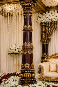 Mandapam de mariage élégant et majestueux de l'Inde du Sud, Mandap Manavarai pour mariage porte-bonheur, Grand Mandap de mariage Tamil, New York - Product Image 5