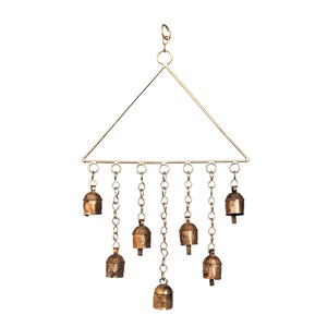 Campanas de Viento de Metal Doradas de Última Tendencia para Colgar en la Pared, Decoración para el Hogar, Jardín y Exteriores - Product Image 3