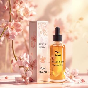 Huile Essentielle de Pépins de Pêche 100% Pure Pressée à Froid Qualité Alimentaire Certifiée MSDS GMP ISO 9001 OEM Prunus Persica pour Soins de la Peau - Product Image 1