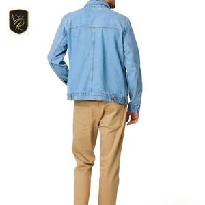 Factory Price Men's Vintage Workwear <b>Denim</b> Utility <b>Jacket</b>-Heavyweight Customizable Breathable & Eco-Friendly Export New Arrival - Product Image 2