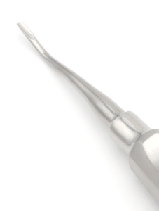 46 Posterior Flared Tip Elevator Distal Angled 2.75mm 15.5cm Smooth Non Serrated Dental Extraction Instrument Hollow Handle - Product Image 2