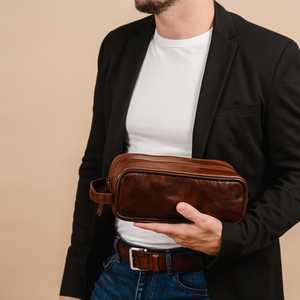 Full Grain Genuine Leather Luggage Tags Travel <b>ID</b> <b>Holders</b> Custom Name Tags Privacy Cover Suitcase Labels TYG-0157 - Product Image 4