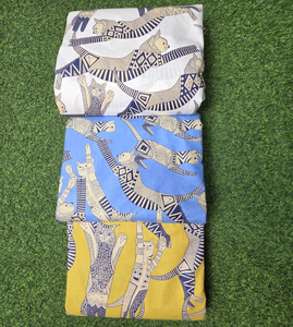 Tissu en coton imprimé à la main motif chat original, vendu au mètre, tissu doux et léger pour robes et couture, cadeau pour elle - Product Image 5