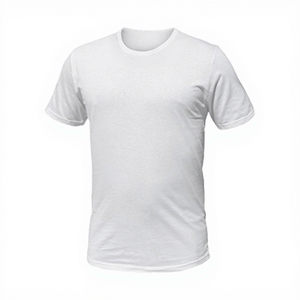 T-shirt pour homme en coton blanc à col rond et manches courtes, coupe classique, couleur unie, jersey tricoté, design simple - Product Image 6