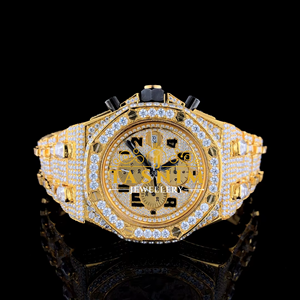 Premium Quality Custom <b>Mechanical</b> Stainless Steel Business Coin <b>Watch</b> Men Hip Hop Fashion Style Iced VVS Moissanite Glass - Product Image 5