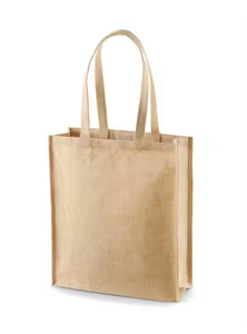 Bolsa de Yute con Diseño Impreso, Asa Redonda, Estilo Abierto, para Compras, Viajes, Almacenamiento de Cosméticos, Uso Diario - Product Image 2