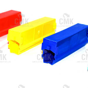 Cubierta de junta para sistema de barra colectora DSL de 4.5m, tipo de junta atornillada, cubierta aislada de 440V para riel de alimentación de grúa EOT, marca CMK - Product Image 1