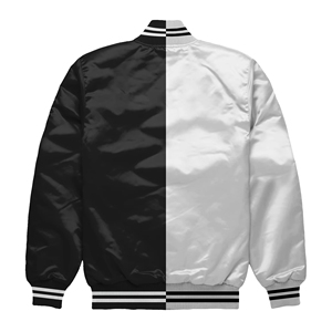 New Wholesale Hot Sale High Quality <b>Thin</b> Stand Collar Front Logo Varsity Satin Winter <b>Jacket</b> Custom <b>Men's</b> Bomber <b>Jacket</b> - Product Image 2
