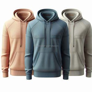 Sudaderas con capucha de lana Teñido liso de alta calidad Peso pesado Colores sólidos Jersey de manga larga para hombre Sudaderas con capucha Nuevas ideas de diseño - Product Image 5
