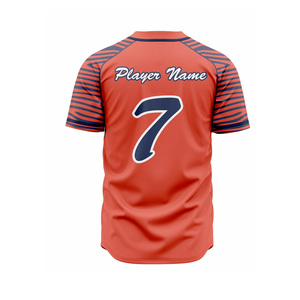 Ensemble d'uniformes de baseball personnalisés rouge et blanc à manches courtes avec impression de numéro et de nom d'équipe personnalisés - Product Image 5