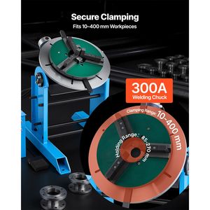 Positionneur de soudage rotatif, capacité de 661 lb, table pivotante inclinable de 45 à 90 degrés, 0,2 à 2 tr/min - Product Image 6