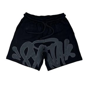 Pantalones Cortos Deportivos Casuales de Verano para Hombre, con Logotipo Personalizado, Cintura Elástica, Estampado Puff, Felpa Francesa, Estilo Urbano, Vintage, para Gimnasio - Product Image 2