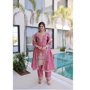 Conjunto Étnico de Lujo con Estilo Fluido para Grandes Celebraciones Festivas, Traje Dexter Palazzo a Precio de Mayoreo, Suministro de Trajes Palazzo - Product Image 1